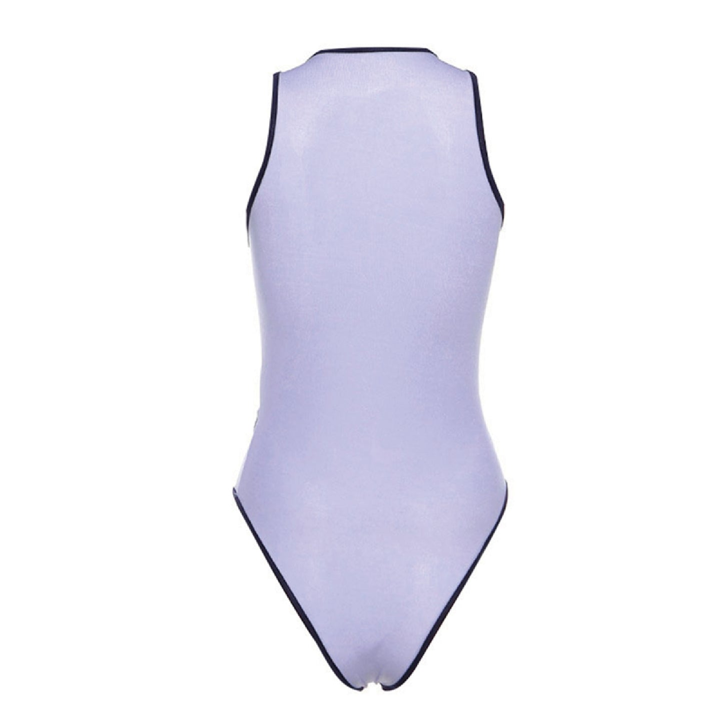 Geometric purple layered bodysuit