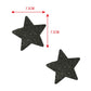  Black metallic glitter star nipple sticker 