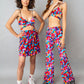 Geometric print rave pants