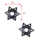 Nipple jewelry - faux leather stud star