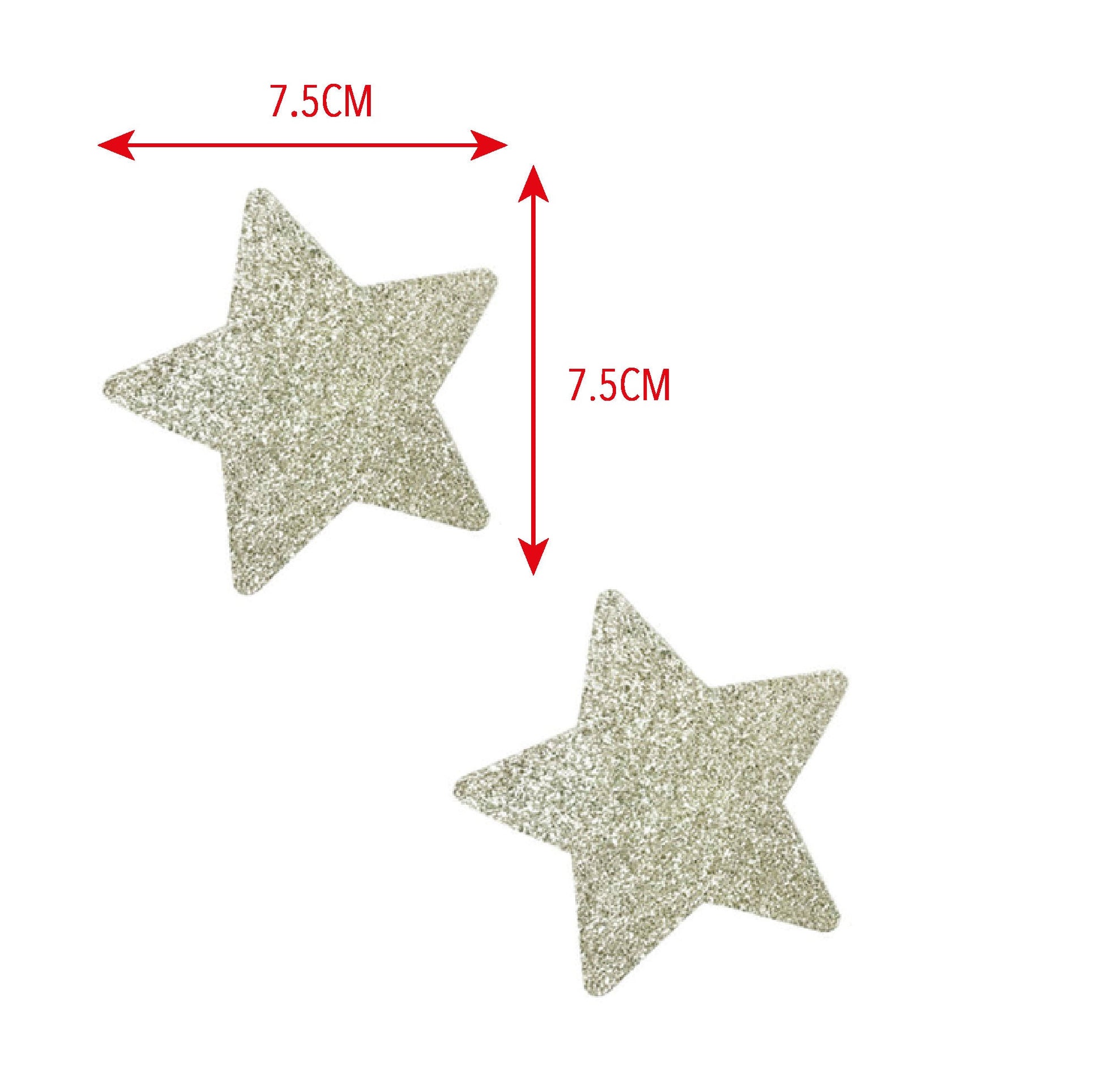 Glitter silver star nipple sticker – SMCOSTUMES, Shira Manor inc.