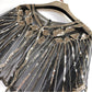 Gold vintage look embroidered cape